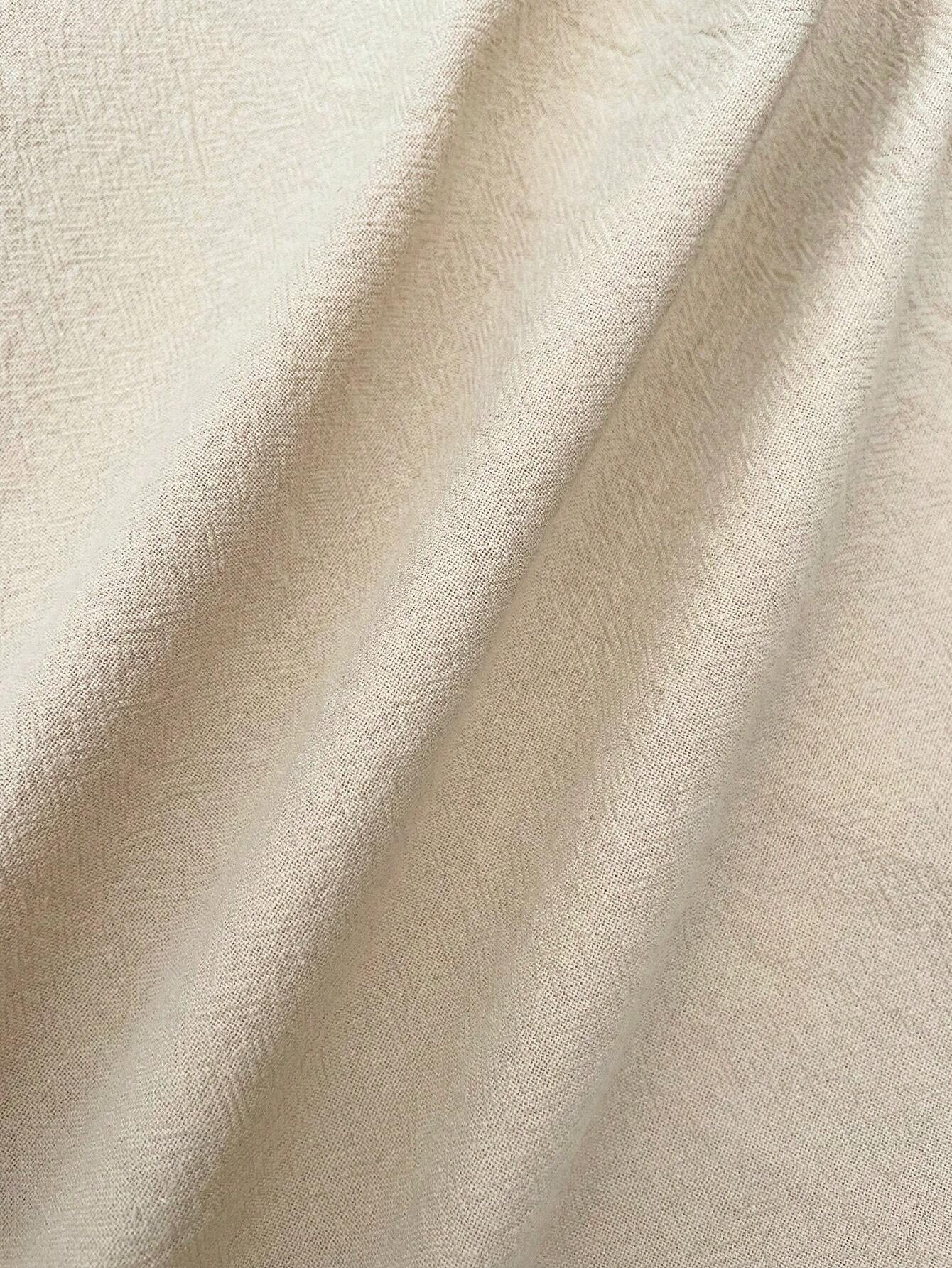 Elevate Your Casual Style with the Calvaya Women's Petal Short Sleeve Button-Up Shirt in Apricot