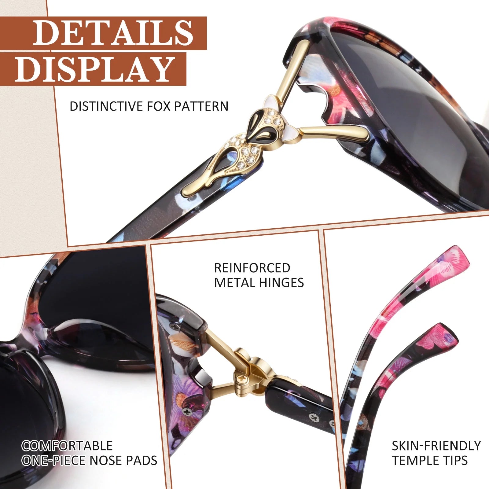 Elevate Your Style with Our Women's Retro Oversized Butterfly Polarized Sunglasses - Chic Shades in a Set of 2