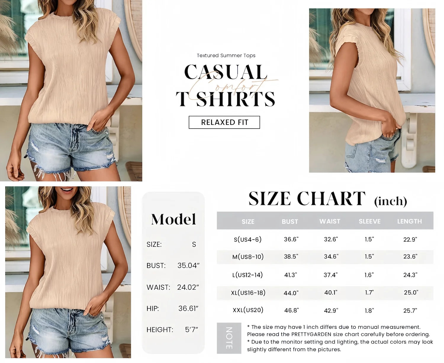 Elevate Your Summer Style with the Women's Casual Crewneck Short Sleeve Textured Blouse