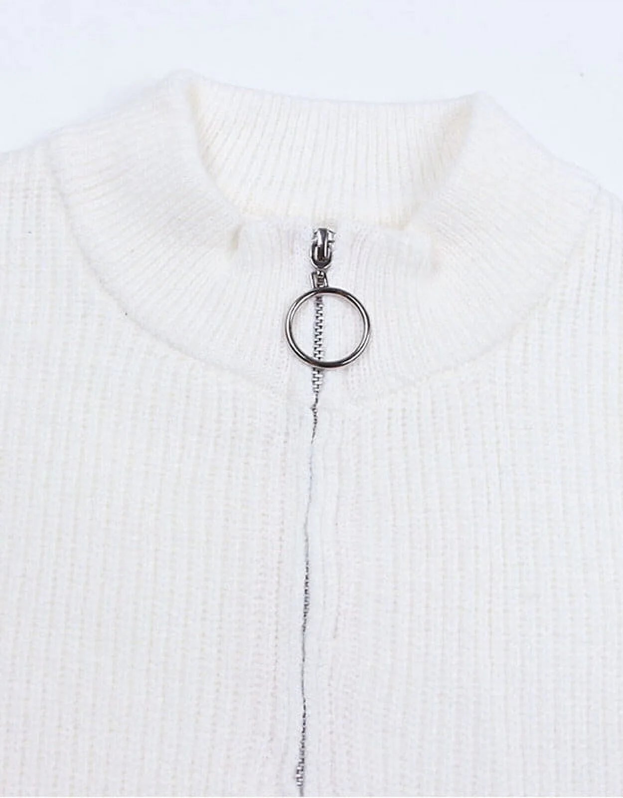 Cozy and Chic Women's Striped Quarter-Zip Pullover Sweater for Effortless Style