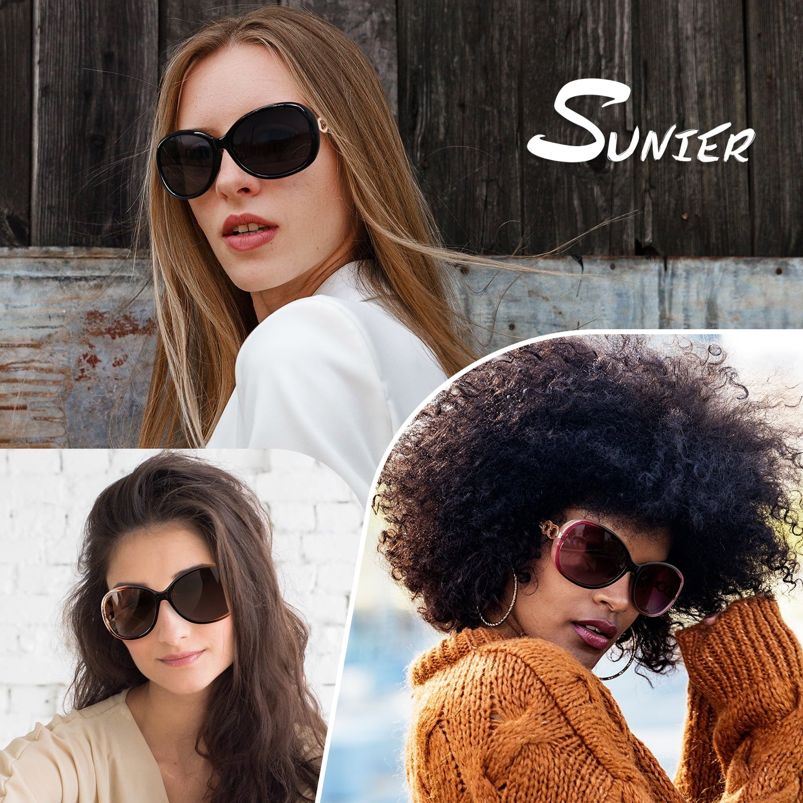 Elevate Your Style with Women's Oversized Polarized Butterfly Sunglasses - Set of 2 for Ultimate Fashion and Protection